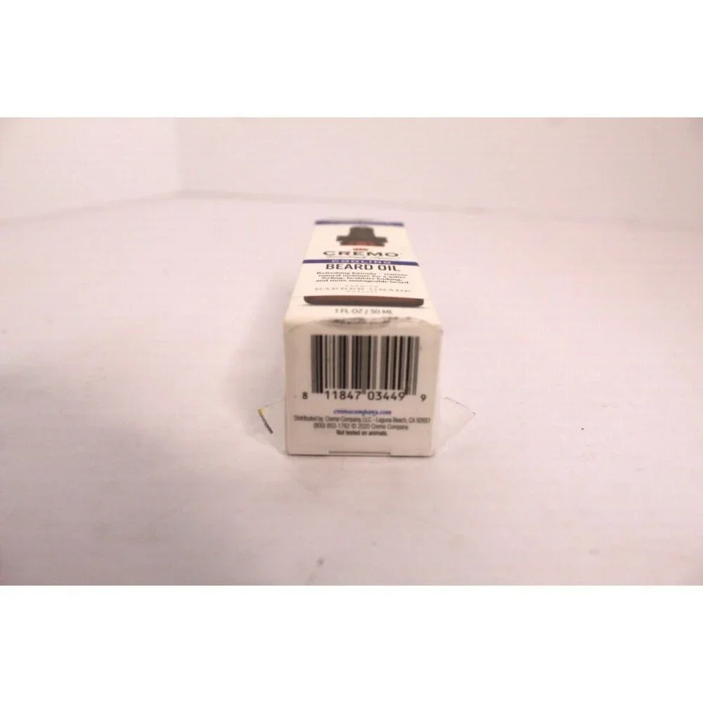 Cremo‎ Cooling Beard Oil 1 fl oz Iced Citron & Driftwood Barber Grade NWB